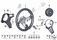 32 30 7 848 338 M Sports Steering Wheel Leather