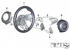 32 30 6 860 932 Airbag Module Dr Side Sport Str Wheel
