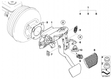 35 00 6 769 221 Complete Pedal Assembly