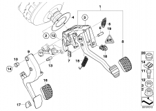 35 00 6 762 926 Pedal Assembly With Brake Pedal