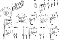 51 21 8 374 065 Universal Key With Remote Control