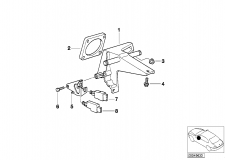 35 10 1 164 842 Supporting Bracket Foot Controls