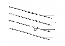 34 11 0 007 839 Brake Cable Assembly