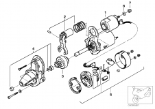 12 41 1 244 611 Repair Kit Starter Motor