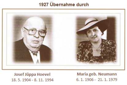 Josef Jüppa Hoevel  und Elisabeth Henriette geb. Rüther