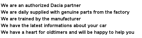 Dacia Dealer Dealer Advantage Blecker Autoteile